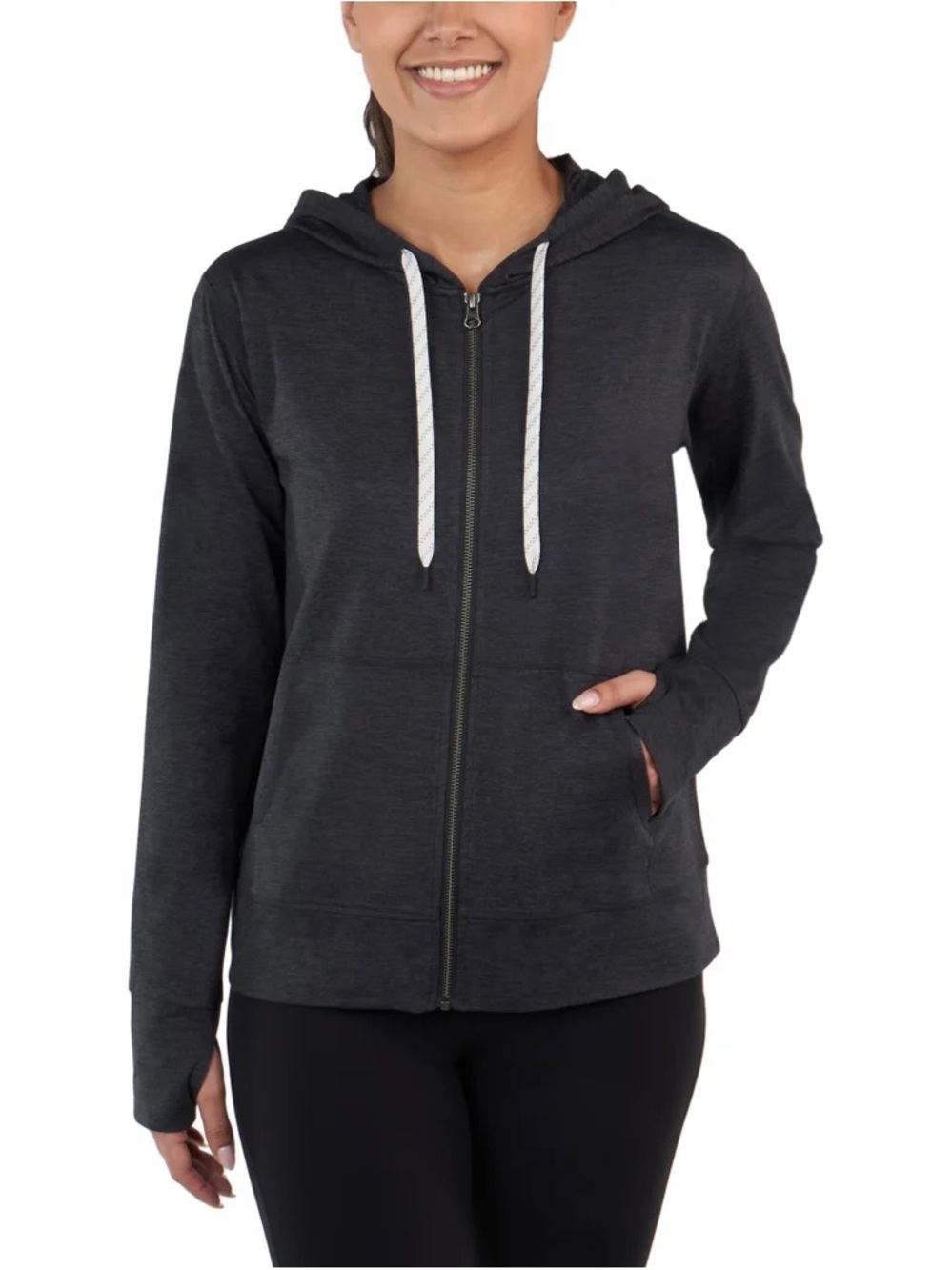 Kirkland Signature women’s lightweight full zip hoodie Large